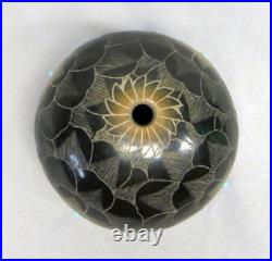 Rare Native American Julie Gutierrez Santa Clara Pottery Bud Vase/Incense Holder