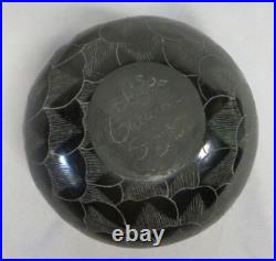 Rare Native American Julie Gutierrez Santa Clara Pottery Bud Vase/Incense Holder