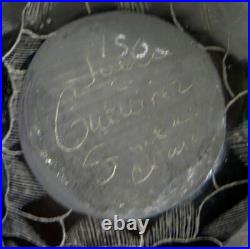 Rare Native American Julie Gutierrez Santa Clara Pottery Bud Vase/Incense Holder