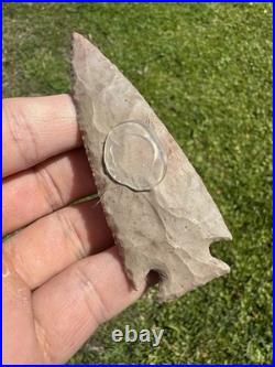 Rare Native American Kirk Corner Notch Arrowhead Point