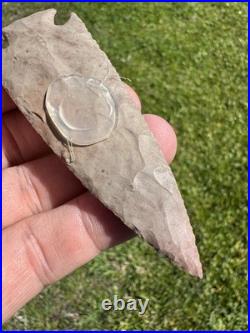Rare Native American Kirk Corner Notch Arrowhead Point