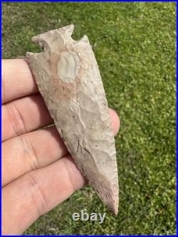 Rare Native American Kirk Corner Notch Arrowhead Point