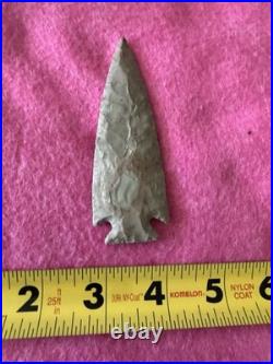 Rare Native American Kirk Corner Notch Arrowhead Point