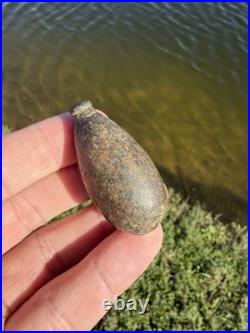 Rare Native American Knob Top Plummet Jackson COA