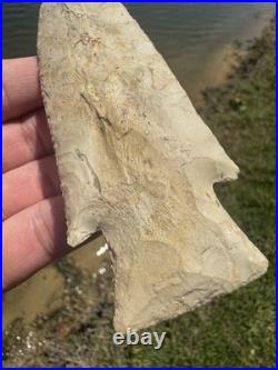 Rare Native American Large Hardin Point Arrowhead