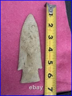 Rare Native American Large Hardin Point Arrowhead