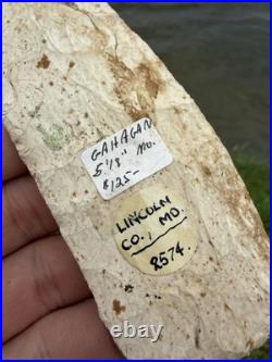Rare Native American Missouri Blade Arrowhead Point