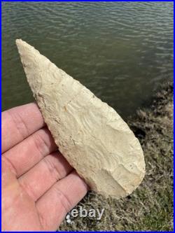 Rare Native American Missouri Cobbs Blade Arrowhead Point
