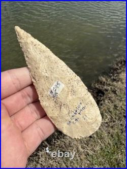 Rare Native American Missouri Cobbs Blade Arrowhead Point