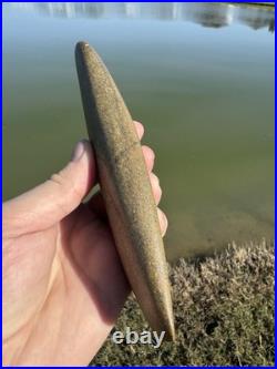 Rare Native American Missouri Fluted Grooved Celt Tool Artifact