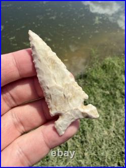 Rare Native American Missouri Graham Cave Arrowhead Point Blade