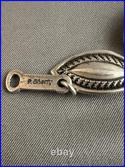 Rare Native American Navajo PERRY SHORTY Necklace Of Coin Silver Stunning