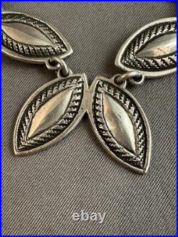 Rare Native American Navajo PERRY SHORTY Necklace Of Coin Silver Stunning