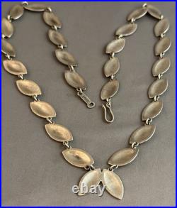 Rare Native American Navajo PERRY SHORTY Necklace Of Coin Silver Stunning