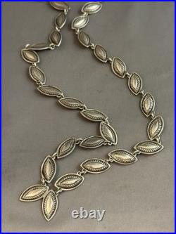 Rare Native American Navajo PERRY SHORTY Necklace Of Coin Silver Stunning