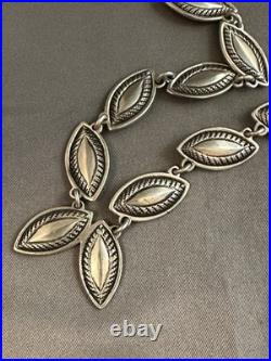 Rare Native American Navajo PERRY SHORTY Necklace Of Coin Silver Stunning Rare Native American Navajo PERRY SHORTY Necklace Of Coin Silver Stunning