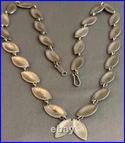 Rare Native American Navajo PERRY SHORTY Necklace Of Coin Silver Stunning