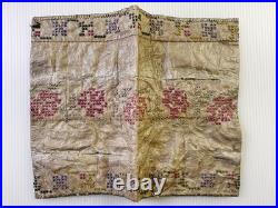 Rare Native American Needle Point Embroydery Leather Wallet