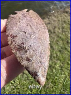 Rare Native American Notched Colorful Arrowhead Point