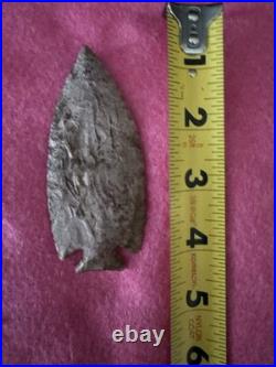 Rare Native American Notched Colorful Arrowhead Point