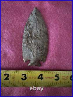 Rare Native American Notched Colorful Arrowhead Point