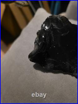Rare Native American Obsidian Blade Scraper Artifact Stone Tool