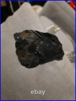 Rare Native American Obsidian Blade Scraper Artifact Stone Tool