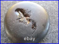 Rare Native American Obsidian Discoidal, Hand Carved Indian Discoidal, Ott S-56a