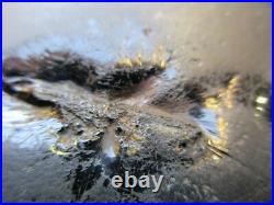 Rare Native American Obsidian Discoidal, Hand Carved Indian Discoidal, Ott S-56a