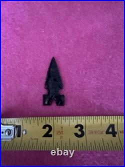 Rare Native American Obsidian Harrell Point Arrowhead