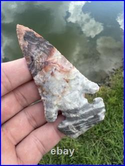 Rare Native American Ohio Flintridge E Notch Thebes Point Arrowhead