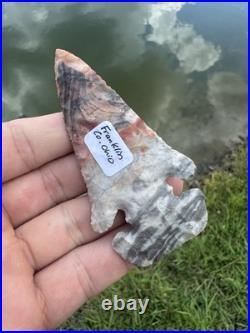 Rare Native American Ohio Flintridge E Notch Thebes Point Arrowhead