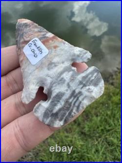 Rare Native American Ohio Flintridge E Notch Thebes Point Arrowhead