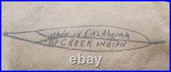 Rare! Native American Oklahoma Creek Indian Soapstone carving-Phillip. 11x7