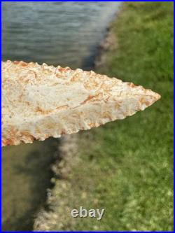 Rare Native American Paleo Archaic Dalton Point Arrowhead