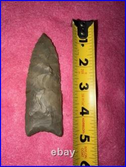 Rare Native American Paleo Archaic Plainview Arrowhead Point