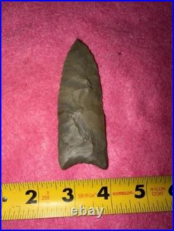 Rare Native American Paleo Archaic Plainview Arrowhead Point