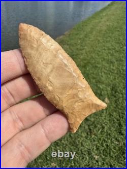 Rare Native American Paleo Beaver Lake Arrowhead Point