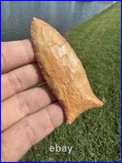 Rare Native American Paleo Beaver Lake Arrowhead Point