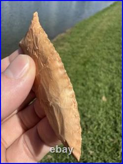 Rare Native American Paleo Beaver Lake Arrowhead Point