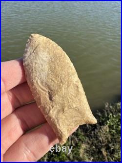 Rare Native American Paleo Clovis Point Arrowhead