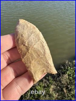 Rare Native American Paleo Clovis Point Arrowhead