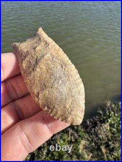 Rare Native American Paleo Clovis Point Arrowhead