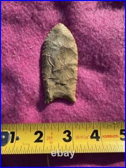 Rare Native American Paleo Clovis Point Arrowhead
