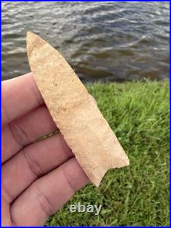 Rare Native American Paleo Fluted Clovis Dalton Point Arrowhead