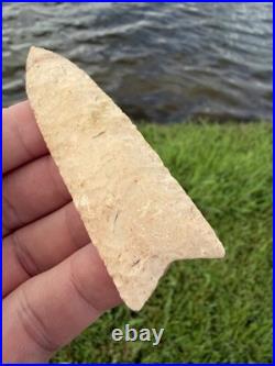 Rare Native American Paleo Fluted Clovis Dalton Point Arrowhead