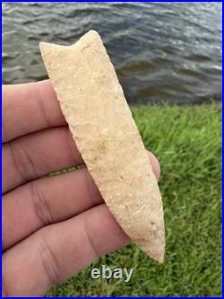 Rare Native American Paleo Fluted Clovis Dalton Point Arrowhead