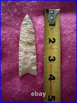 Rare Native American Paleo Fluted Clovis Dalton Point Arrowhead