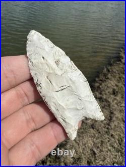 Rare Native American Paleo Fluted Clovis Point Arrowhead