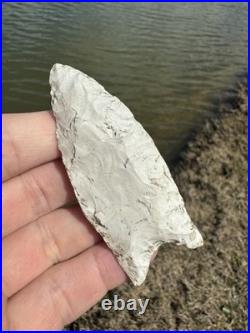 Rare Native American Paleo Fluted Clovis Point Arrowhead